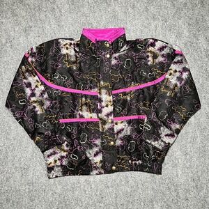 VTG Sunterra Windbreaker Jacket Petite PL Multicolor 80s/90s Retro Zip Up